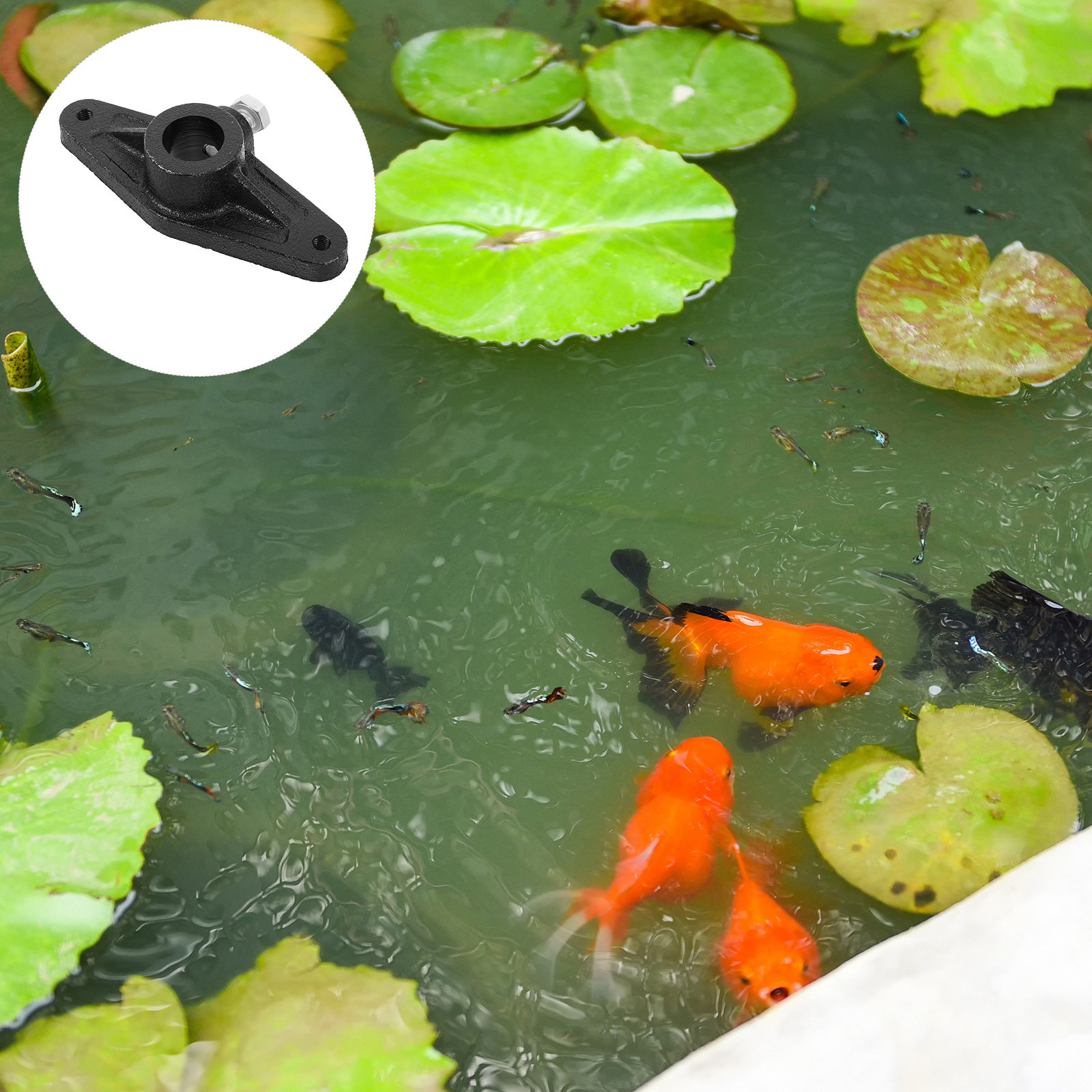 Fish Pond Aerator - Manivelle de moulinet de pêche noire