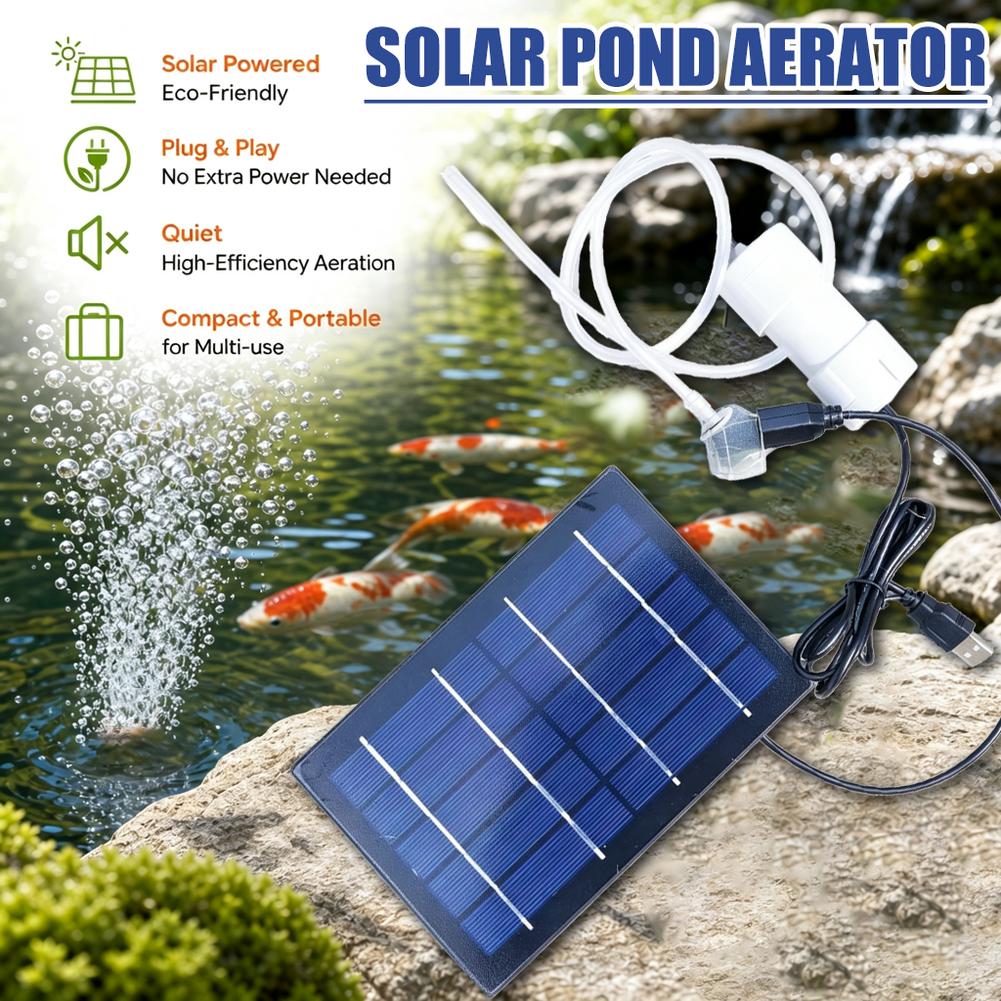 Pompe à air solaire pour aquar - Fish Pond Aerator avis et prix