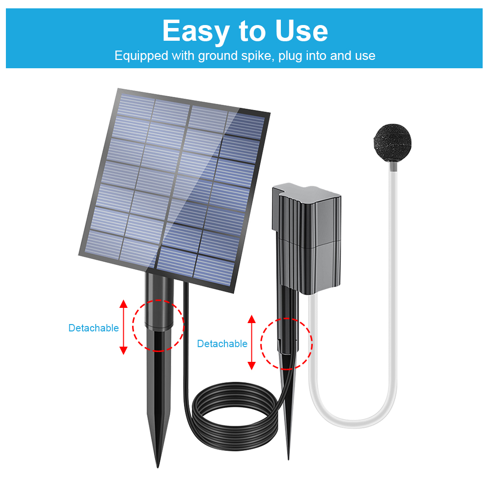 Aérateur de bassin solaire 2,5 - Fish Pond Aerator avis et prix