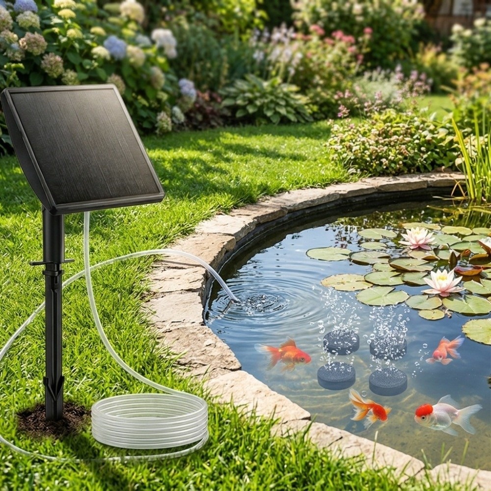 Pompe à oxygène solaire à faib - Fish Pond Aerator avis et prix